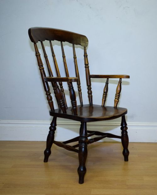 VICTORIAN WINDSOR COUNTRYKITCHEN ARMCHAIR - ADDITIONAL PHOTO 4