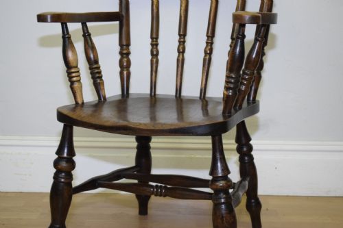 VICTORIAN WINDSOR COUNTRYKITCHEN ARMCHAIR - ADDITIONAL PHOTO 6