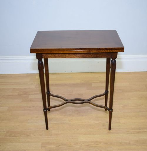 antique walnut games table - CATEGORY: ANTIQUE TABLES - DATED 1900
