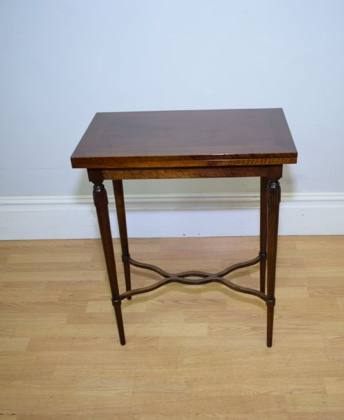 ANTIQUE WALNUT GAMES TABLE - ADDITIONAL PHOTO 3