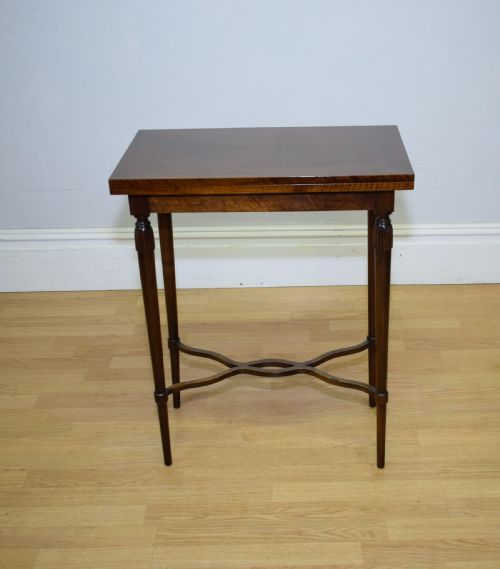 ANTIQUE WALNUT GAMES TABLE - ADDITIONAL PHOTO 6