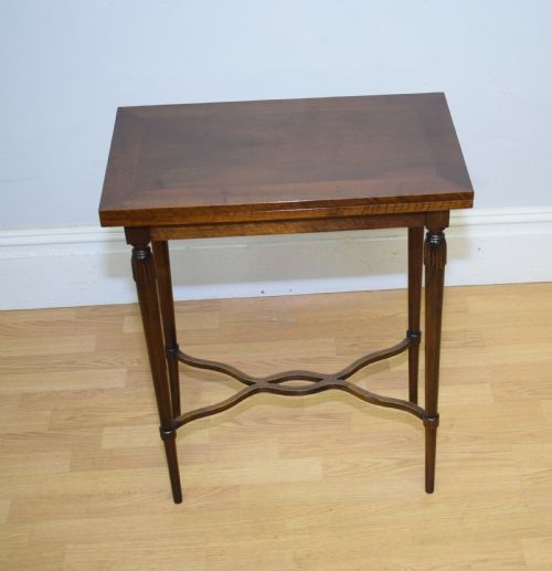 ANTIQUE WALNUT GAMES TABLE - ADDITIONAL PHOTO 7