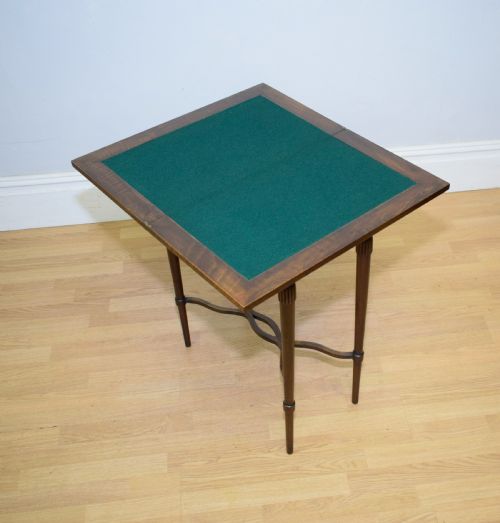 ANTIQUE WALNUT GAMES TABLE - ADDITIONAL PHOTO 16