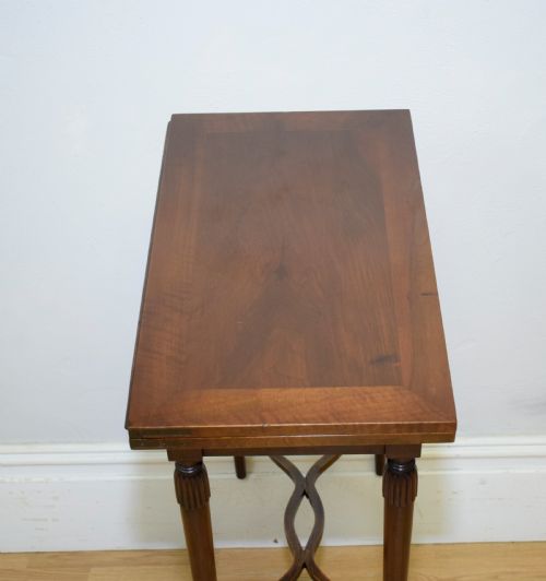 ANTIQUE WALNUT GAMES TABLE - ADDITIONAL PHOTO 19