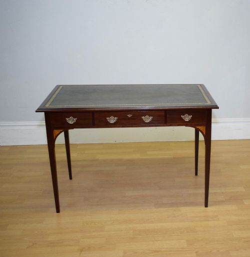 ANTIQUE EDWARDIAN WRITING TABLE - ADDITIONAL PHOTO 2