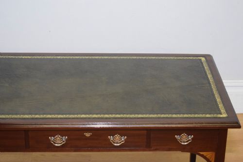 ANTIQUE EDWARDIAN WRITING TABLE - ADDITIONAL PHOTO 4