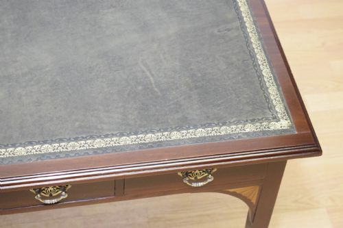 ANTIQUE EDWARDIAN WRITING TABLE - ADDITIONAL PHOTO 11