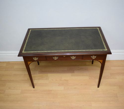ANTIQUE EDWARDIAN WRITING TABLE - ADDITIONAL PHOTO 17