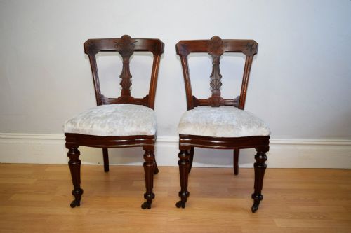 4 LATE VICTORIAN DINNING CHAIRS - ADDITIONAL PHOTO 6
