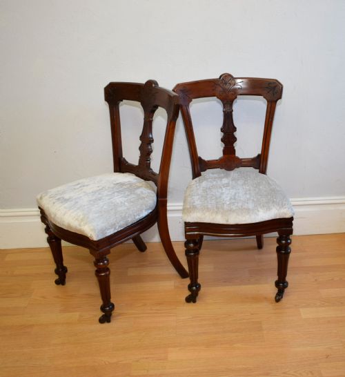 4 LATE VICTORIAN DINNING CHAIRS - ADDITIONAL PHOTO 9