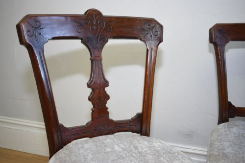 4 LATE VICTORIAN DINNING CHAIRS - ADDITIONAL PHOTO 12