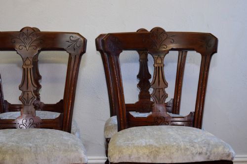 4 LATE VICTORIAN DINNING CHAIRS - ADDITIONAL PHOTO 16