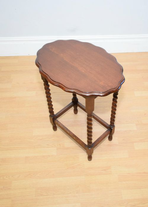 EARLY 20TH CENTURY OAK OCCASIONAL TABLE - ADDITIONAL PHOTO 5