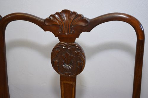 ANTIQUE QUEEN ANNE INLAID COUCH - ADDITIONAL PHOTO 5