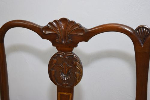 ANTIQUE QUEEN ANNE INLAID COUCH - ADDITIONAL PHOTO 9