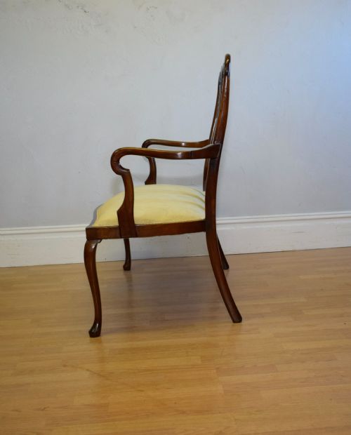 ANTIQUE QUEEN ANNE INLAID COUCH - ADDITIONAL PHOTO 13
