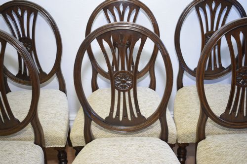 fig 7.  Early 20th Century set of 6 Hepplewhite Dining Chairs
