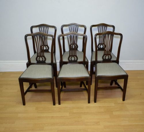 late victorian set of 6 dining chairs - CATEGORY: ANTIQUE CHAIRS - DATED VICTORIAN
