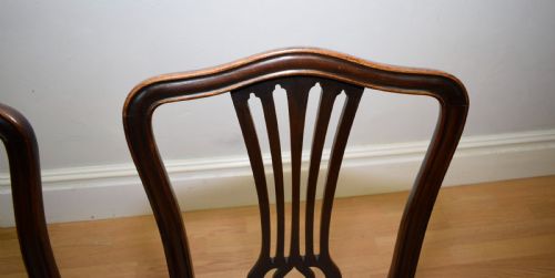 LATE VICTORIAN SET OF 6 DINING CHAIRS - ADDITIONAL PHOTO 12