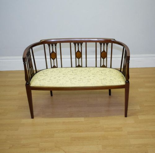 VICTORIAN INLAID COUCH - ADDITIONAL PHOTO 2