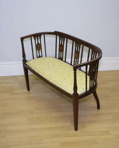 VICTORIAN INLAID COUCH - ADDITIONAL PHOTO 5