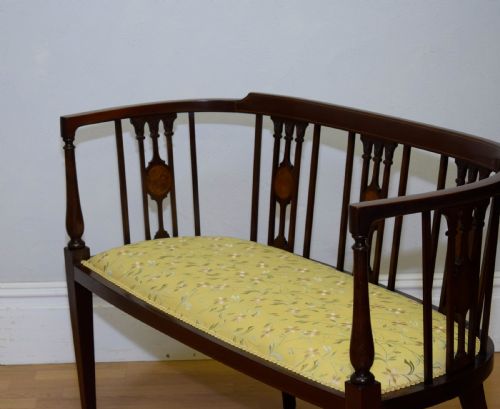 VICTORIAN INLAID COUCH - ADDITIONAL PHOTO 6