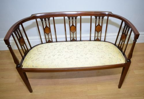 VICTORIAN INLAID COUCH - ADDITIONAL PHOTO 16