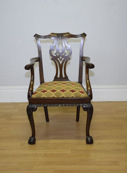 ANTIQUE CHIPPENDALE ARMCHAIR - ADDITIONAL PHOTO 2