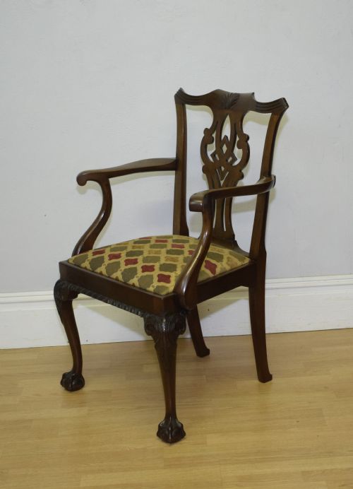 ANTIQUE CHIPPENDALE ARMCHAIR - ADDITIONAL PHOTO 6