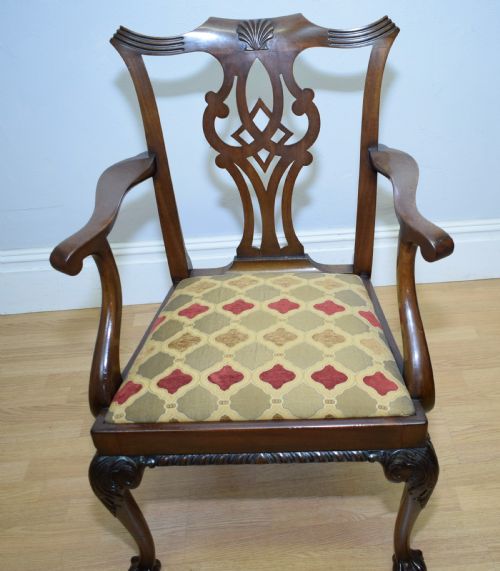 ANTIQUE CHIPPENDALE ARMCHAIR - ADDITIONAL PHOTO 15