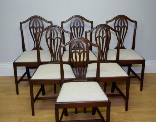 ANTIQUE SET OF 6 DINING CHAIRS - ADDITIONAL PHOTO 4