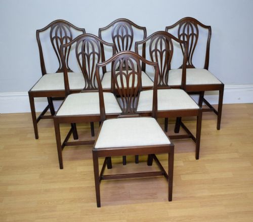 ANTIQUE SET OF 6 DINING CHAIRS - ADDITIONAL PHOTO 5