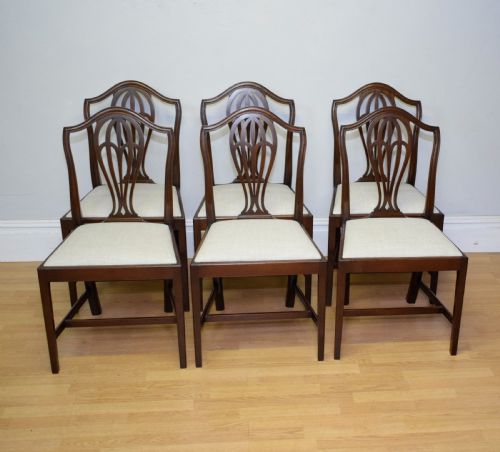 ANTIQUE SET OF 6 DINING CHAIRS - ADDITIONAL PHOTO 9