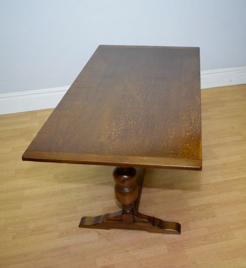 antique refectory oak table - CATEGORY: ANTIQUE TABLES - DATED 1930