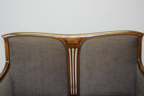 COUCH SOFA SETTEE VICTORIAN INLAID - ADDITIONAL PHOTO 5