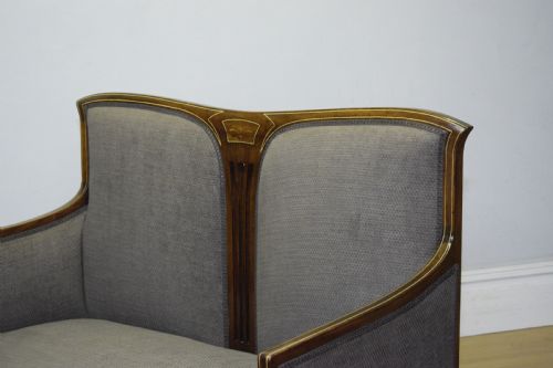COUCH SOFA SETTEE VICTORIAN INLAID - ADDITIONAL PHOTO 9