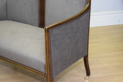 COUCH SOFA SETTEE VICTORIAN INLAID - ADDITIONAL PHOTO 10
