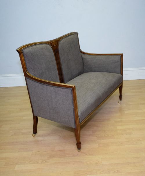COUCH SOFA SETTEE VICTORIAN INLAID - ADDITIONAL PHOTO 12