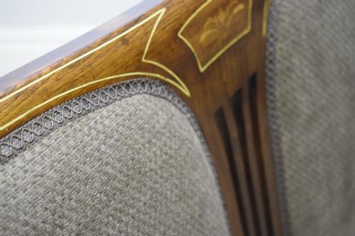 COUCH SOFA SETTEE VICTORIAN INLAID - ADDITIONAL PHOTO 15