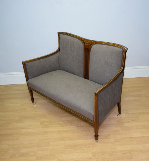 COUCH SOFA SETTEE VICTORIAN INLAID - ADDITIONAL PHOTO 20