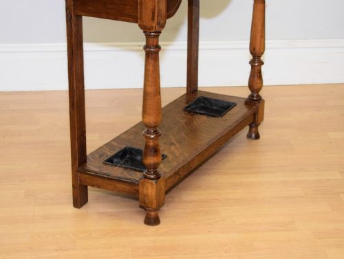 ANTIQUE VICTORIAN CARVED OAK HALL STAND - ADDITIONAL PHOTO 3