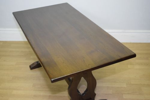 EARLY 20TH CENTURY OAK REFECTORY DINING TABLE - ADDITIONAL PHOTO 6