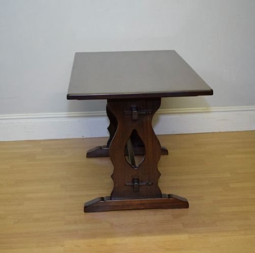 EARLY 20TH CENTURY OAK REFECTORY DINING TABLE - ADDITIONAL PHOTO 10