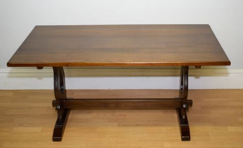 EARLY 20TH CENTURY OAK REFECTORY DINING TABLE - ADDITIONAL PHOTO 12