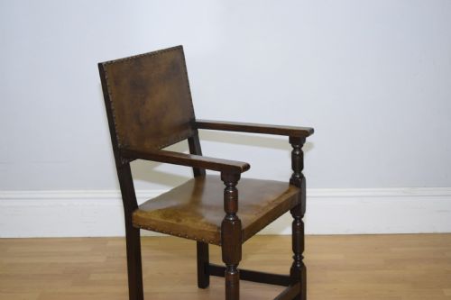 ANTIQUE VICTORIAN OAK ARMCHAIRDESK CHAIR - ADDITIONAL PHOTO 6