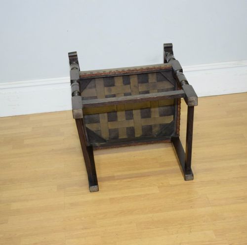 ANTIQUE VICTORIAN OAK ARMCHAIRDESK CHAIR - ADDITIONAL PHOTO 16
