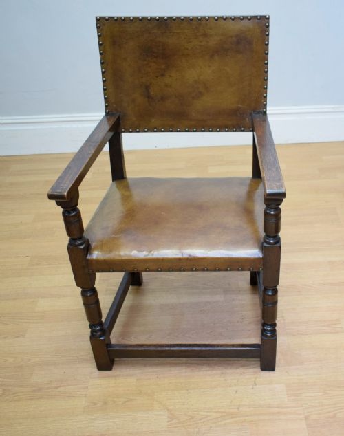 ANTIQUE VICTORIAN OAK ARMCHAIRDESK CHAIR - ADDITIONAL PHOTO 18