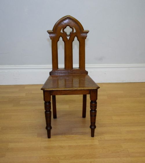 VICTORIAN GOTHIC HALL CHAIR - ADDITIONAL PHOTO 4