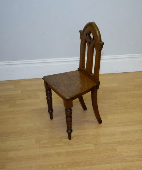 VICTORIAN GOTHIC HALL CHAIR - ADDITIONAL PHOTO 10