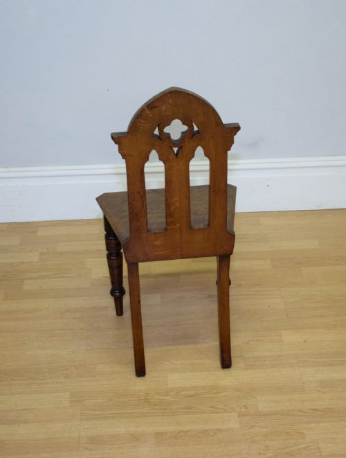 VICTORIAN GOTHIC HALL CHAIR - ADDITIONAL PHOTO 12